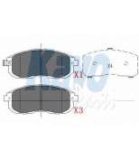 KAVO PARTS - KBP6557 - Колодки тормозные NISSAN PRIMERA P12/SKYLINE V35 /TEANA 02- передние